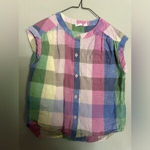 Gap kids gingham blouse - size M 8